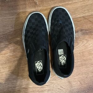 Vans Black and White Checkered Sneakers